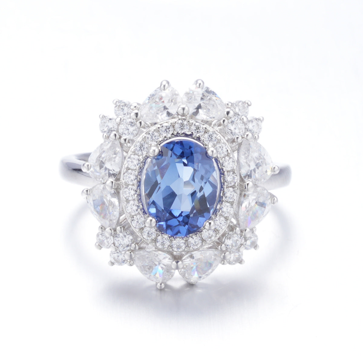 S925 Sterling Silver Sapphire Ring | Bespoke Moment