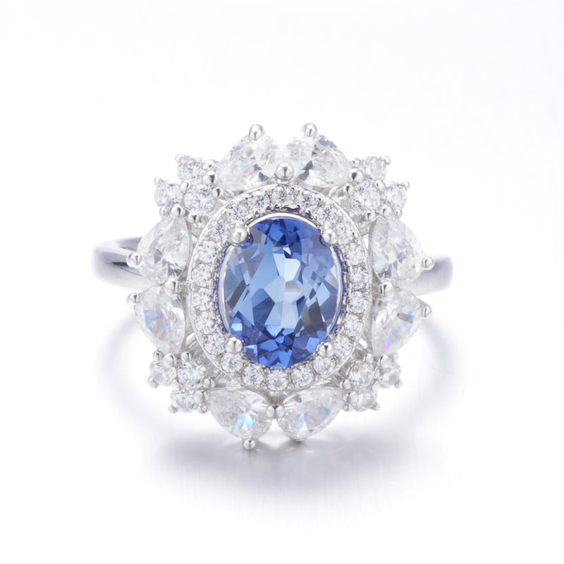 S925 Sterling Silver Sapphire Ring | Bespoke Moment