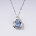 S925 Sterling Silver Blue Sapphire Necklace | Bespoke Moment