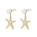 Freshwater Pearl Starfish Earrings – S925 Sterling Silver | Bespoke Moment
