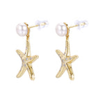 Freshwater Pearl Starfish Earrings – S925 Sterling Silver | Bespoke Moment