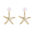 Freshwater Pearl Starfish Earrings – S925 Sterling Silver | Bespoke Moment