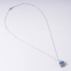 S925 Sterling Silver Blue Sapphire Necklace | Bespoke Moment