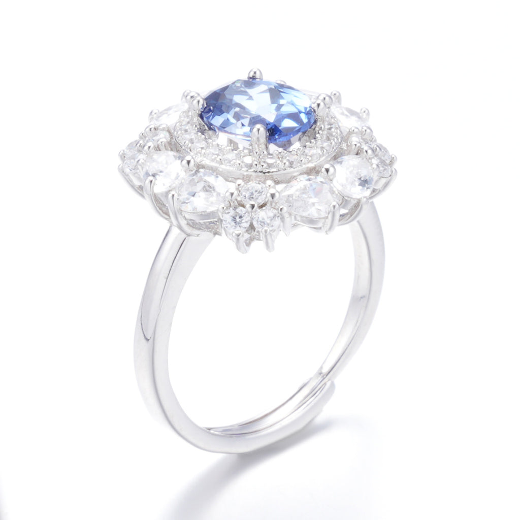 S925 Sterling Silver Sapphire Ring | Bespoke Moment