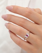 Ruby Butterfly Ring – S925 Sterling Silver| Bespoke Moment Gifts Selection