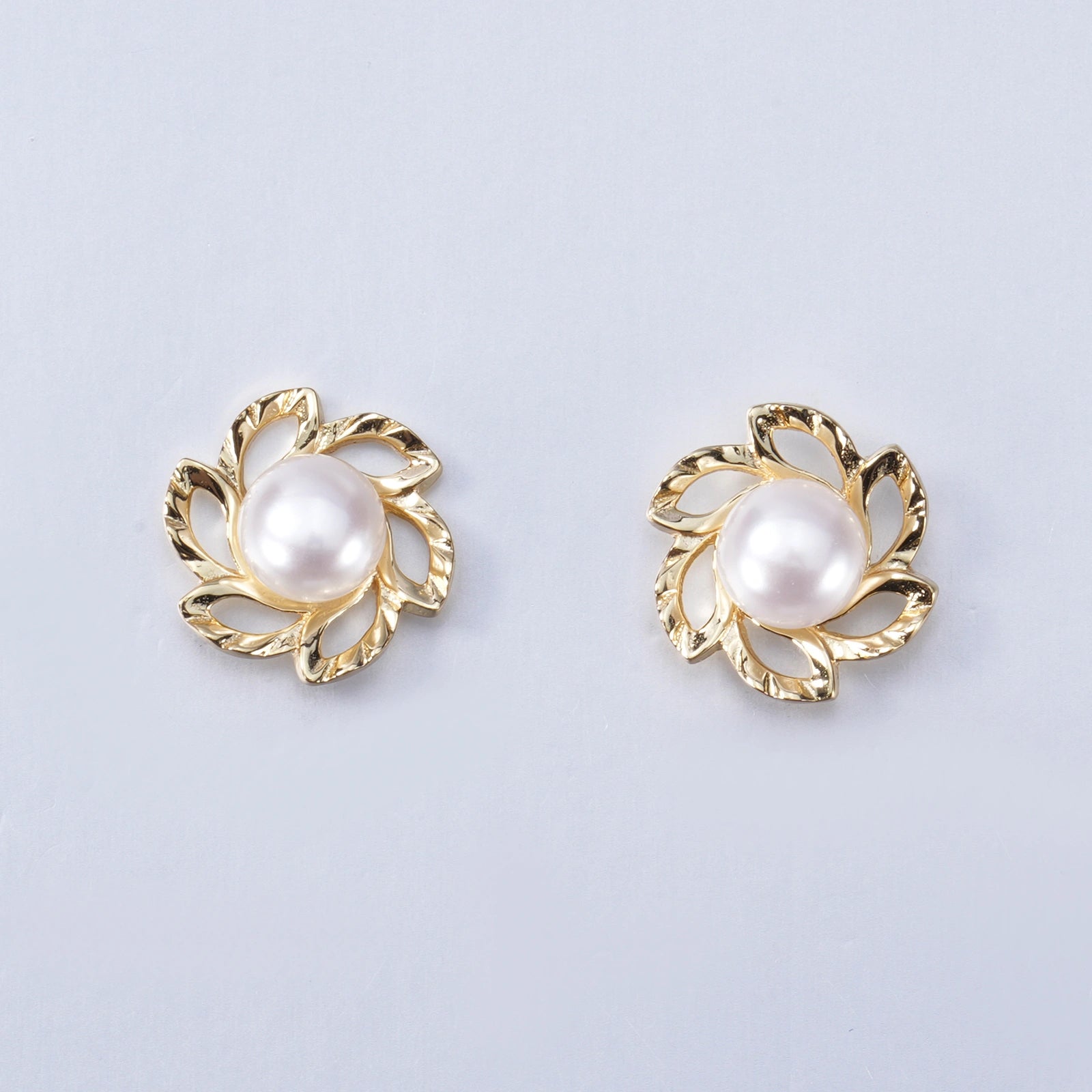 Freshwater Pearl Floral Stud Earrings | Bespoke Moment Gifts Selection