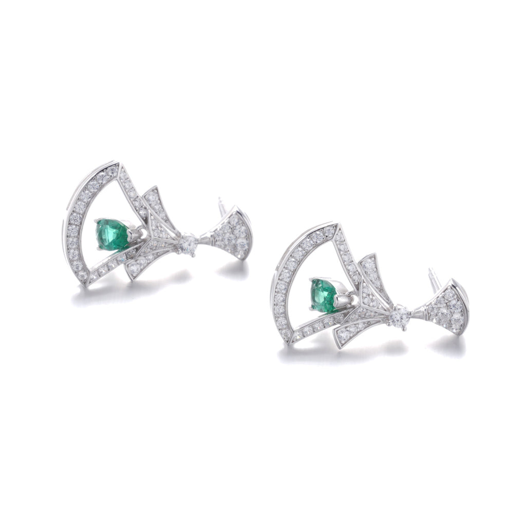 Emerald Drop Earrings – S925 Sterling Silver | Bespoke Moment Gifts Selection