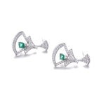 Emerald Drop Earrings – S925 Sterling Silver | Bespoke Moment Gifts Selection