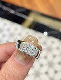 Platinum Men's Diamond Ring – 1.00ct Square Cut Lab Diamond | Bespoke Moment